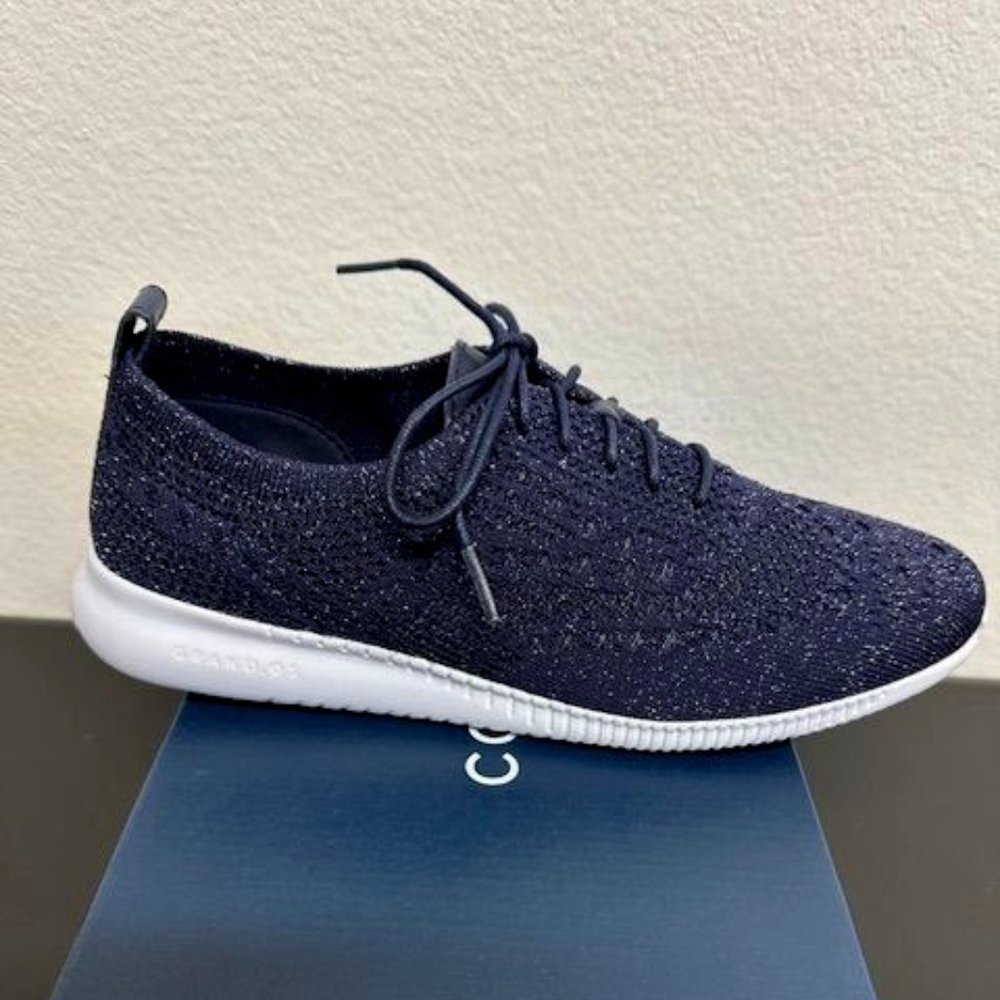 COLE HAAN Women's 2.ZERØGRAND Oxfords Blue Size 9B New In Box